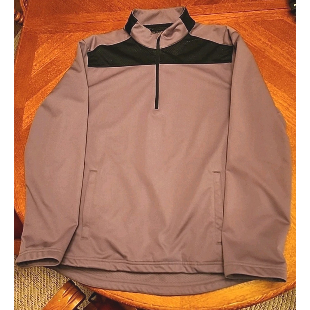 Slazenger Men's Golf Jacket Gray/Black Size Large Polyester A2